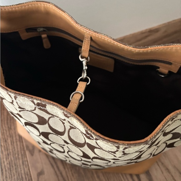 Coach Signature Hobo Shoulder Bag - Picture 10 of 12